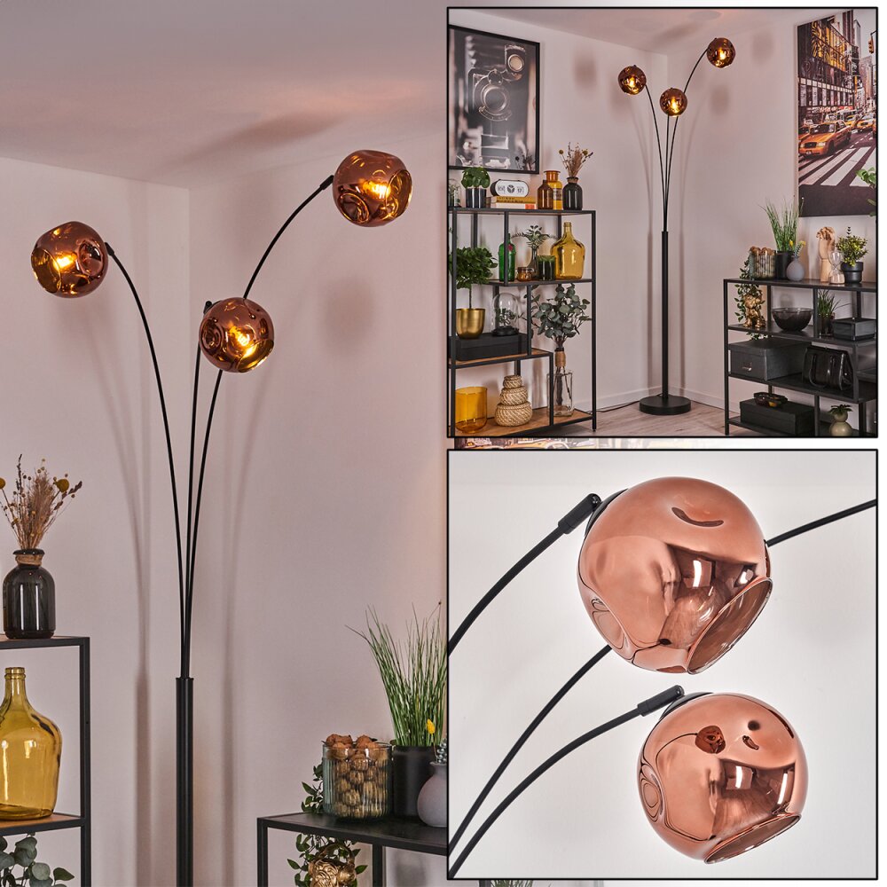 Ripoll Lampadaire Noir, 3 lumières main product photo
