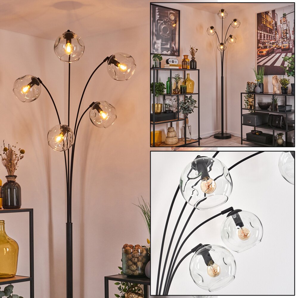 Ripoll Lampadaire Noir, 5 lumières main product photo