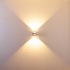 Applique murale Indore LED Aluminium, 2 lumières