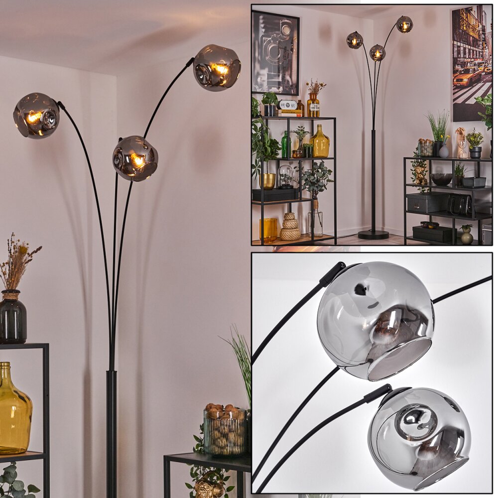 Ripoll Lampadaire Fumé, 3 lumières main product photo