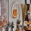 Pompu Applique murale LED Écru, Noir, 1 lumière