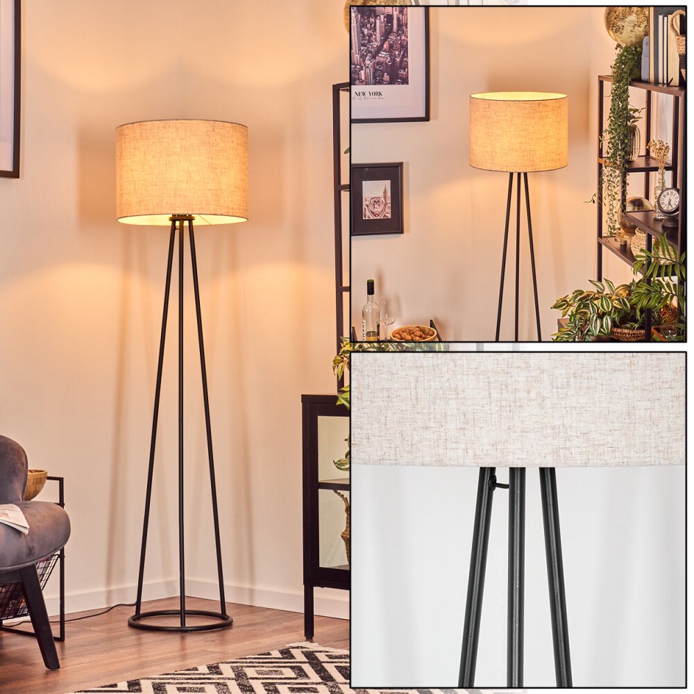Bassagoda Lampadaire Noir, 1 lumière main product photo