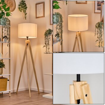 Bassagoda Lampadaire Écru, 1 lumière Bassagoda Lampadaire Écru, 1 lumière