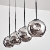 Ripoll Suspension Chrome, Fumé, 4 lumières