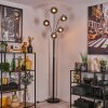 Gastor Lampadaire Chrome, Clair, Fumé, 5 lumières