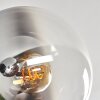 Gastor Plafonnier 74 cm Chrome, Clair, Fumé, 6 lumières