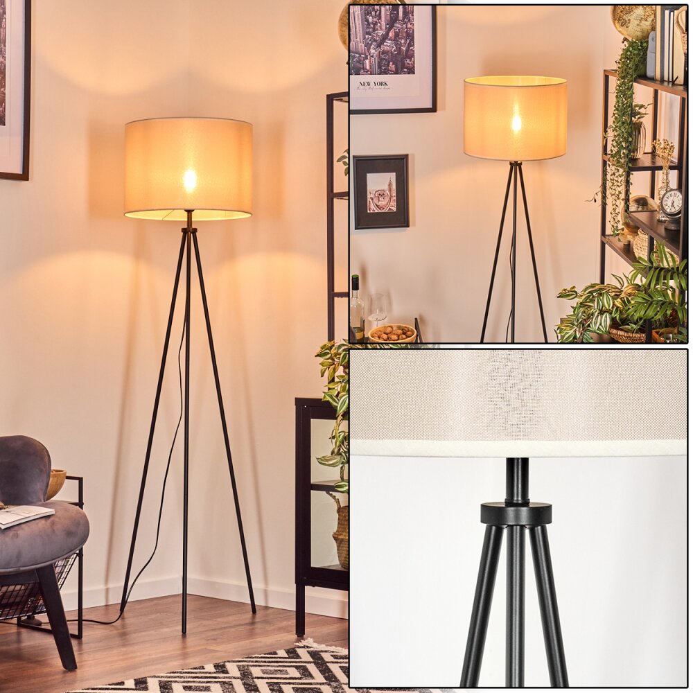 Bassagoda Lampadaire Noir, 1 lumière main product photo