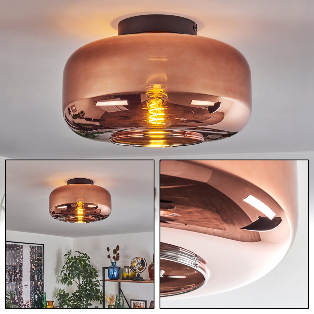Boza Plafonnier Cuivré, 1 lumière main product photo