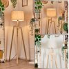 Bassagoda Lampadaire Écru, 1 lumière
