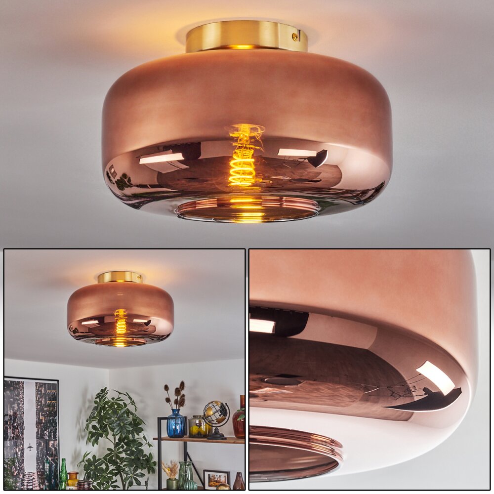 Boza Plafonnier Laiton, 1 lumière main product photo