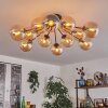 Gastor Plafonnier 91 cm Ambre, 12 lumières
