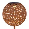 Lampe solaire Globo SUNI LED Rouille, 1 lumière