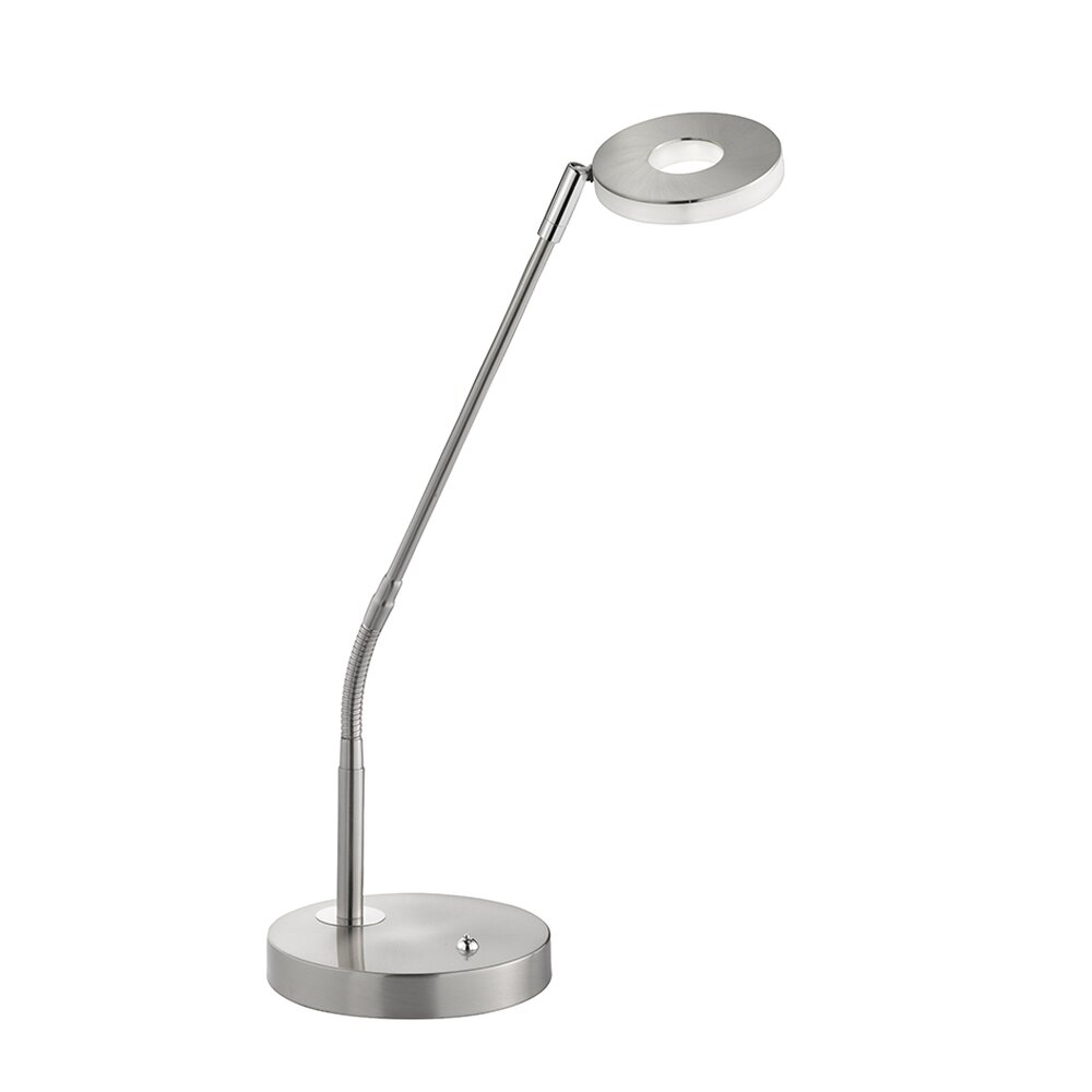 Lampe à poser Honsel Dent LED Nickel mat, 1 lumière, Changeur de couleurs main product photo