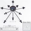 Gastor Plafonnier 83 cm Clair, 10 lumières