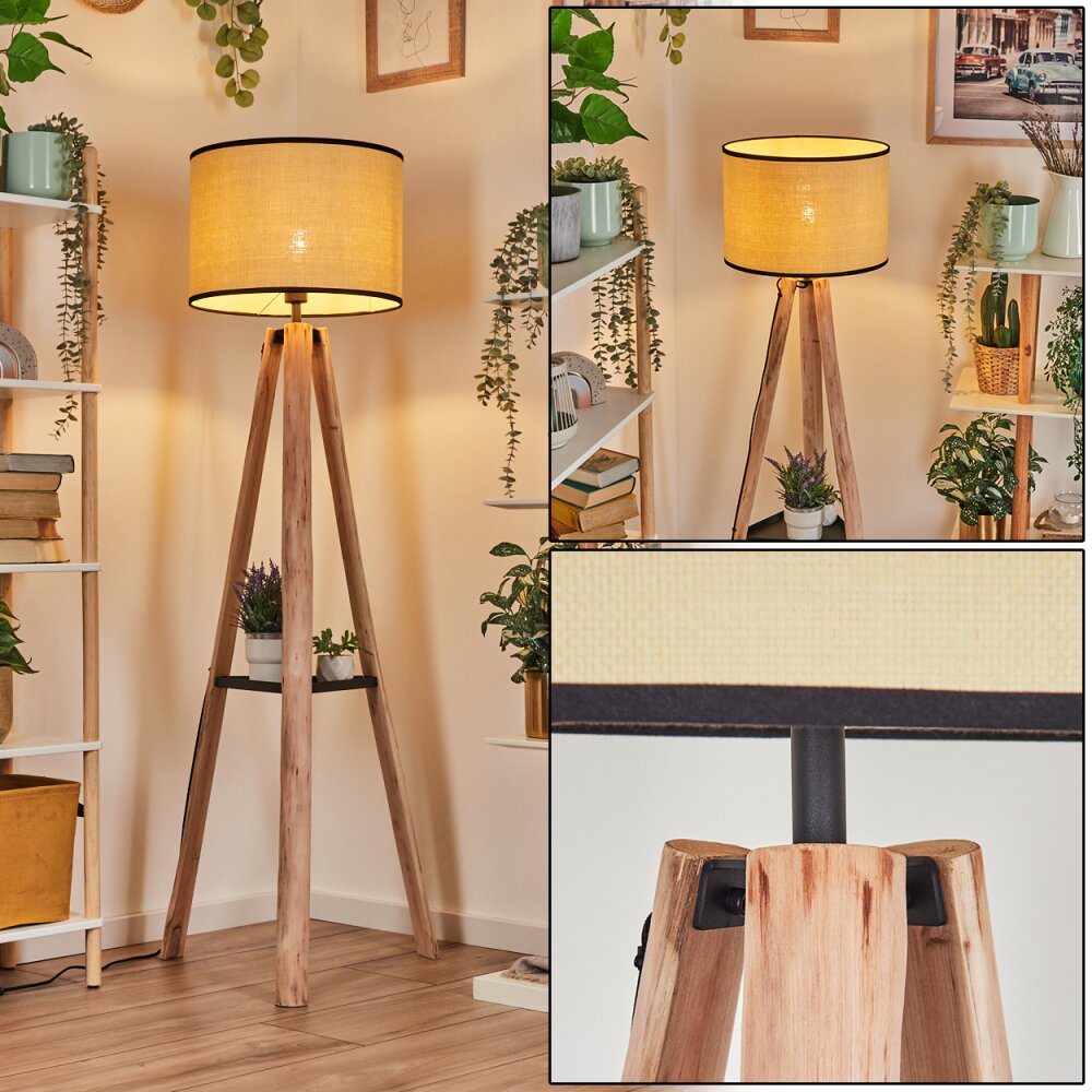 Chellas Lampadaire Écru, Noir, 1 lumière main product photo