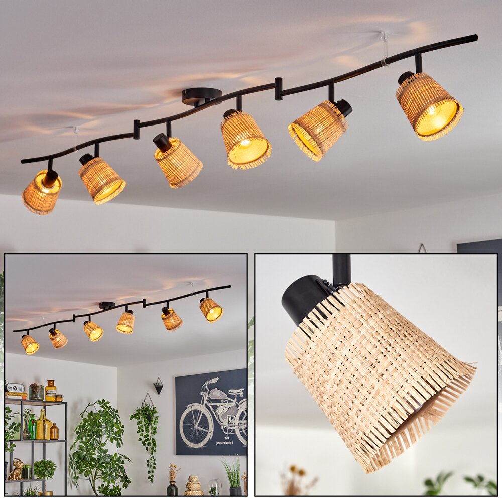 Lindberg Plafonnier Noir, 6 lumières main product photo