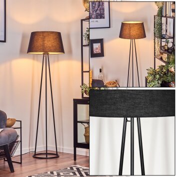 Bassagoda Lampadaire Noir, Blanc, 1 lumière Bassagoda Lampadaire Noir, Blanc, 1 lumière