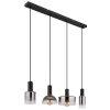 CLASSIS Suspension Luminaires Globo Lighting Noir, 4 lumières