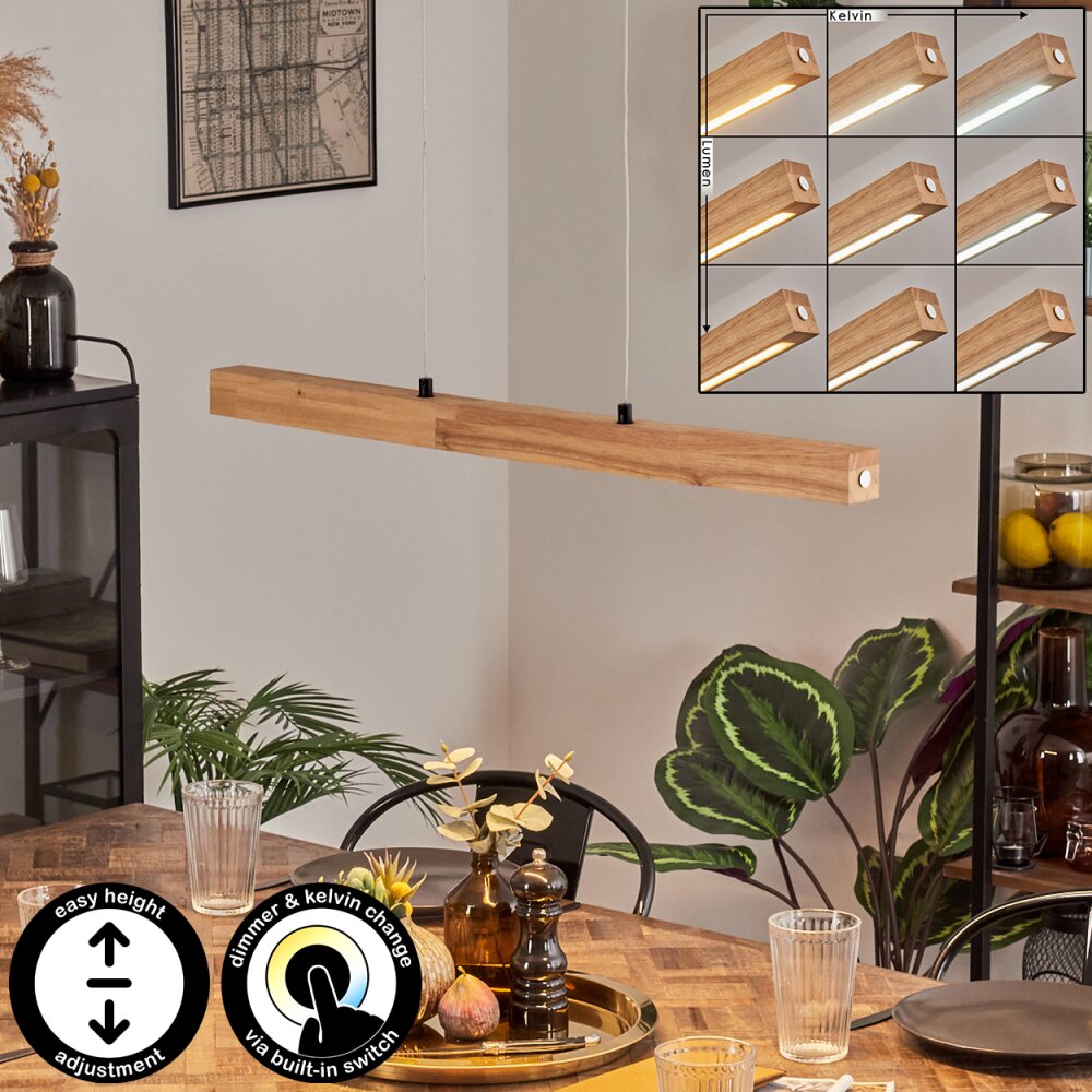 Carbellino Suspension LED Écru, Noir, 1 lumière main product photo