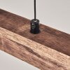 Carbellino Suspension Brun foncé, Noir, 1 lumière