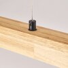 Carbellino Suspension LED Écru, Noir, 1 lumière