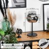 2-er Lampe à poser, Liseuse LED Noir, 1 lumière