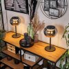2-er Lampe à poser, Liseuse LED Noir, 1 lumière