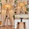 Sabadim Lampadaire beige, Écru, 1 lumière