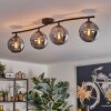 Gastor Plafonnier Fumé, 4 lumières