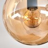 Gastor Plafonnier, Boule lumineuse Ambre, Clair, Fumé, 6 lumières
