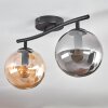 Gastor Plafonnier, Boule lumineuse Ambre, Fumé, 2 lumières