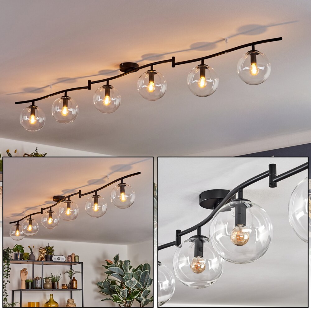 Gastor Plafonnier, Boule lumineuse Clair, 6 lumières main product photo