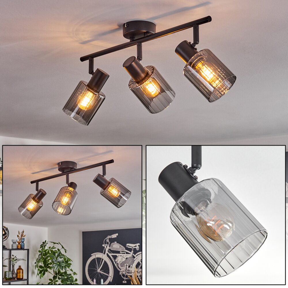 Aggebo Plafonnier Noir, 3 lumières main product photo