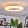 Benesal Plafonnier, Ventilateur de plafond lumineux Blanc, 1 lumière, Télécommandes