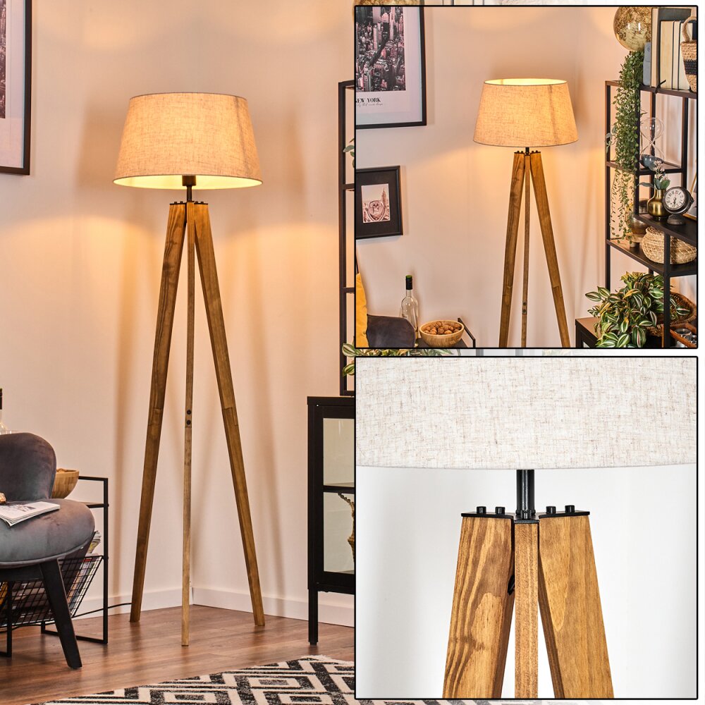 Bassagoda Lampadaire Écru, Noir, 1 lumière main product photo