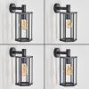 Monfanim Lampe murale d´extérieur Noir, 1 lumière