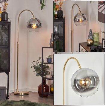 Koyoto Boule lumineuse, Lampadaire, Lampadaires arc Laiton, 1 lumière