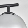 Gastor Plafonnier, Boule lumineuse Chrome, Clair, Fumé, 4 lumières