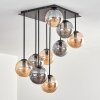 Gastor Plafonnier, Boule lumineuse Ambre, Fumé, 9 lumières
