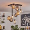 Gastor Plafonnier, Boule lumineuse Ambre, Clair, Fumé, 9 lumières