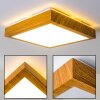 Plafonnier Sora Wood LED Bois clair, 1 lumière