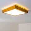 Plafonnier Sora Wood LED Bois clair, 1 lumière