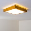 Plafonnier Sora Wood LED Bois clair, 1 lumière