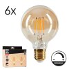 E27 LED 6 Watt blanc chaud dimmable 650 Lumen