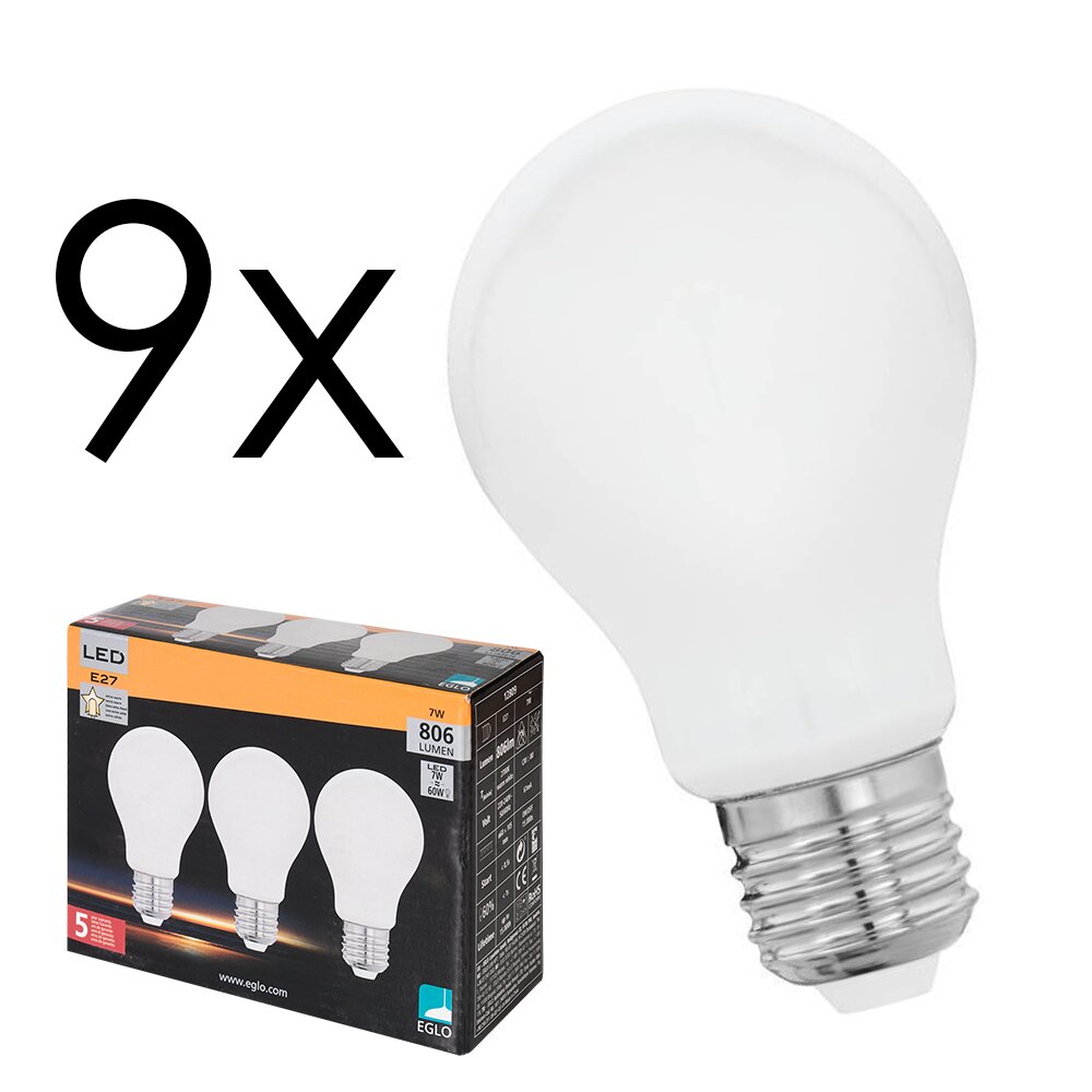 E27 LED 7 Watt blanc chaud 806 Lumen main product photo