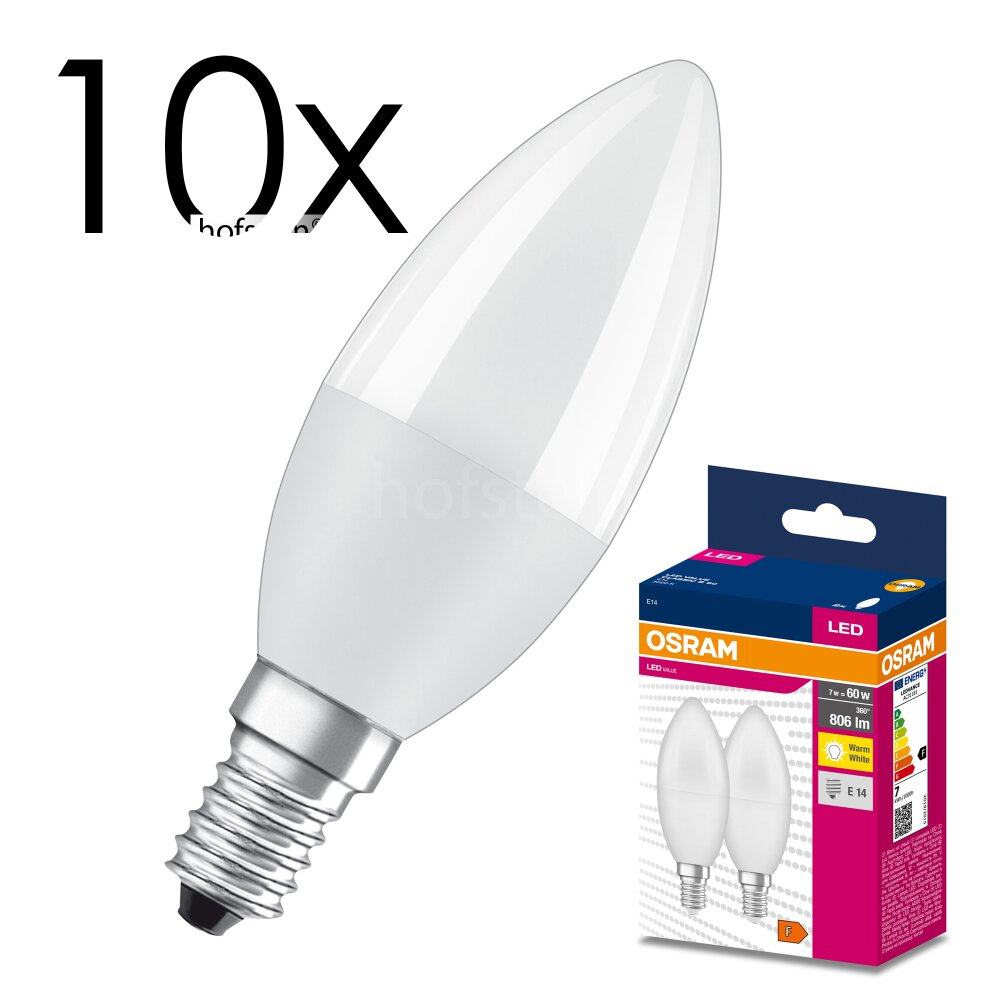 E14 LED 7.5 Watt blanc chaud 806 Lumen main product photo