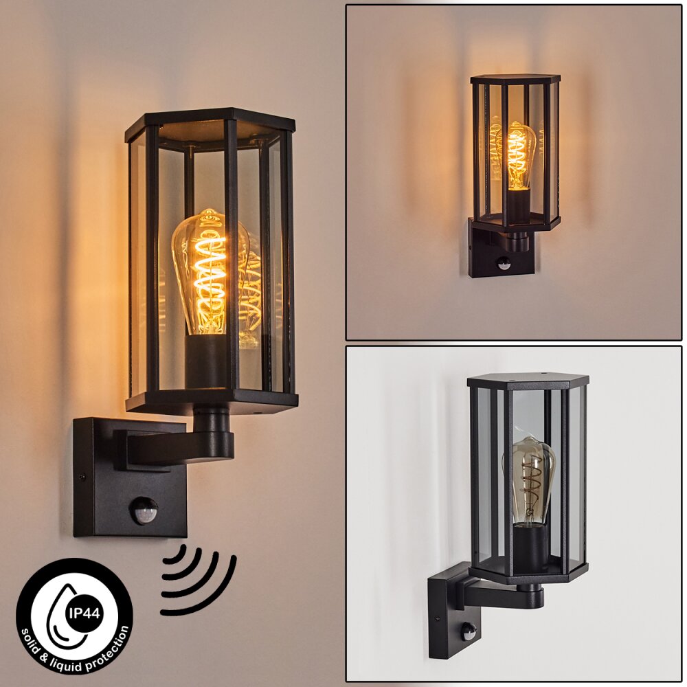 Monfanim Lampe murale d´extérieur Noir, 1 lumière main product photo