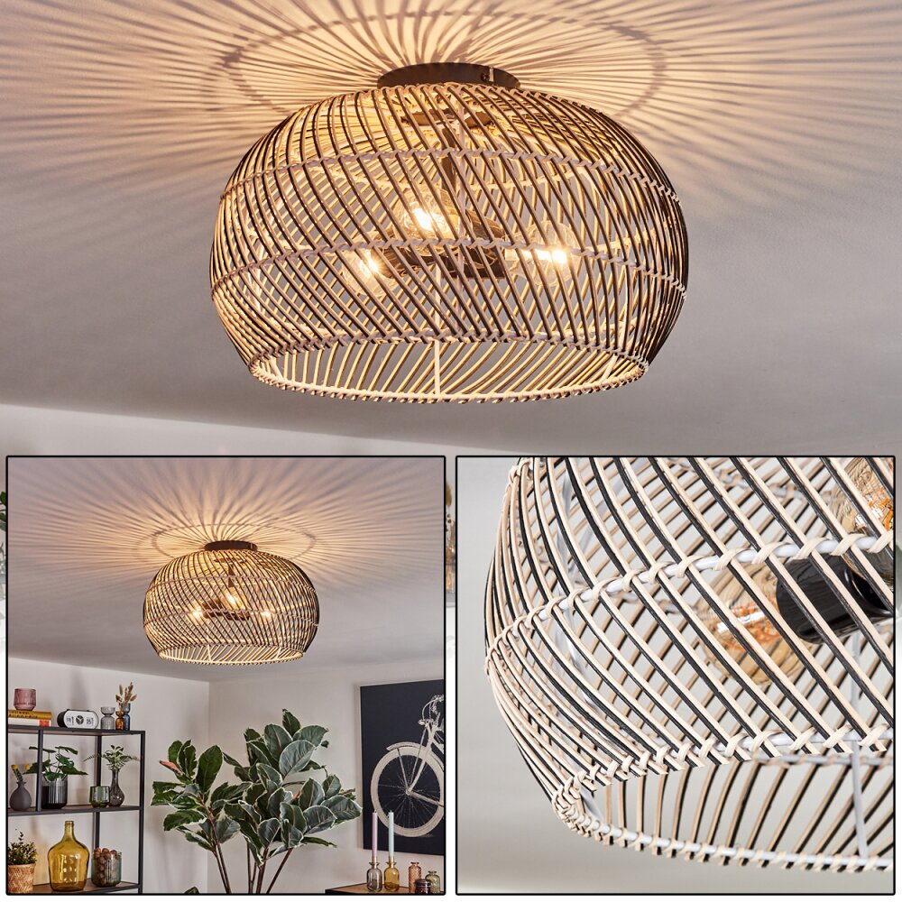 Brandala Plafonnier Noir, 3 lumières main product photo