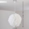Suspension Skaulo Blanc, 1 lumière Suspension Skaulo Blanc, 1 lumière