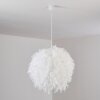 Suspension Skaulo Blanc, 1 lumière Suspension Skaulo Blanc, 1 lumière